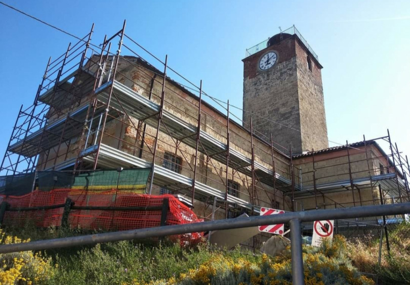 Conzano, il restauro della chiesa di San Biagio e della Torre Civica